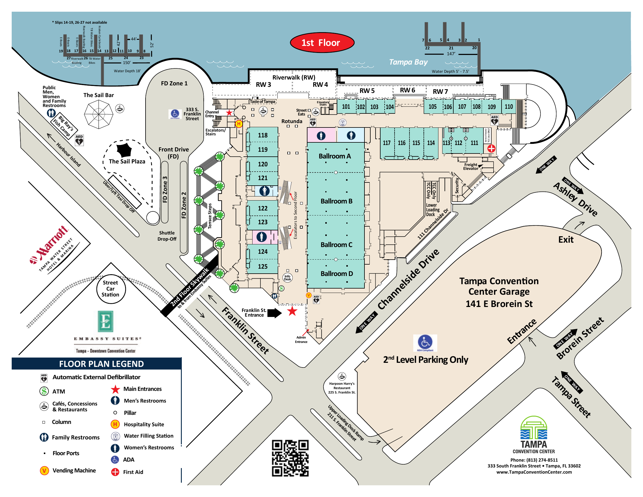 Tampa Convention Center 1st Floor Plan